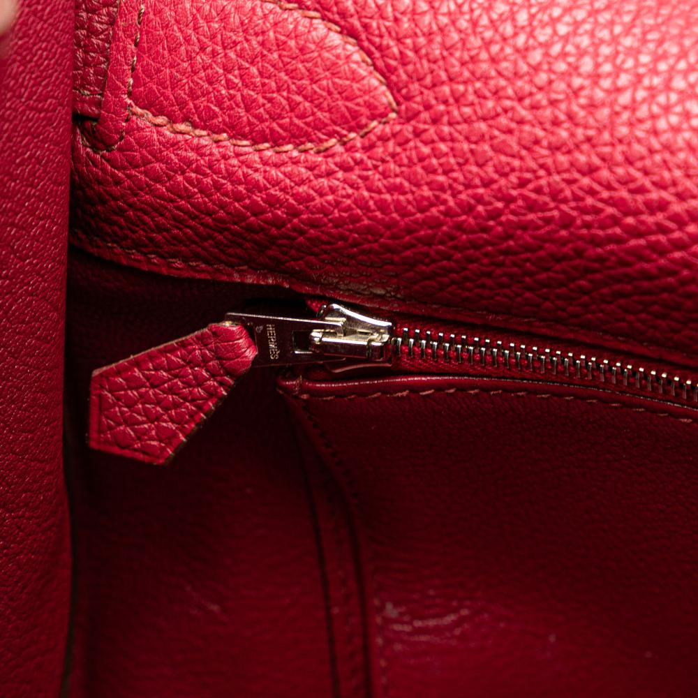 Hermès B Hermès Red Calf Leather Togo Kelly II Retourne 40 France