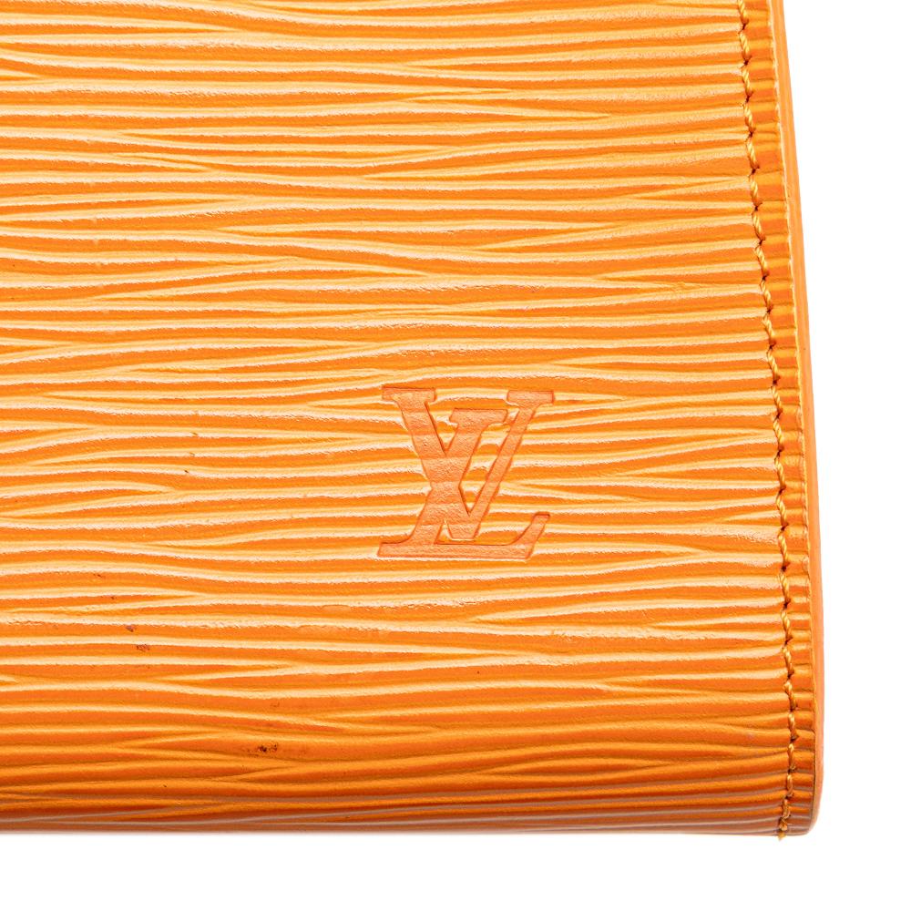 Louis Vuitton B Louis Vuitton Orange Epi Leather Leather Epi Pochette Accessoires France