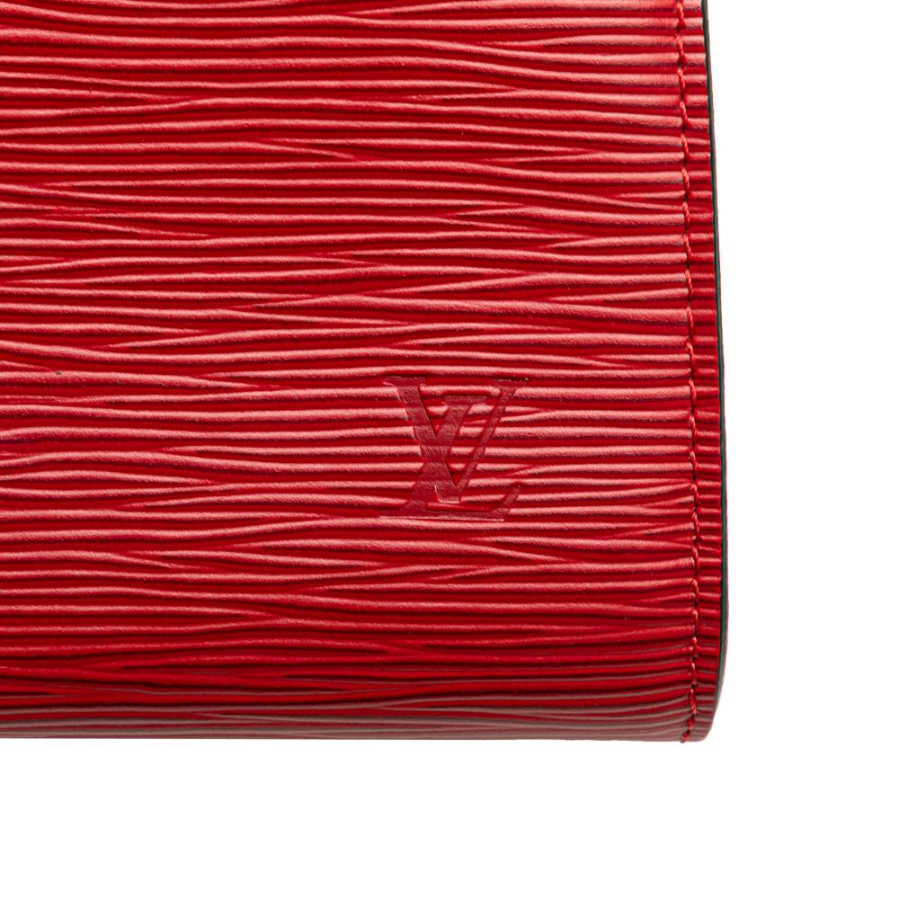 Louis Vuitton AB Louis Vuitton Red Epi Leather Leather Epi Pochette Accessoires France