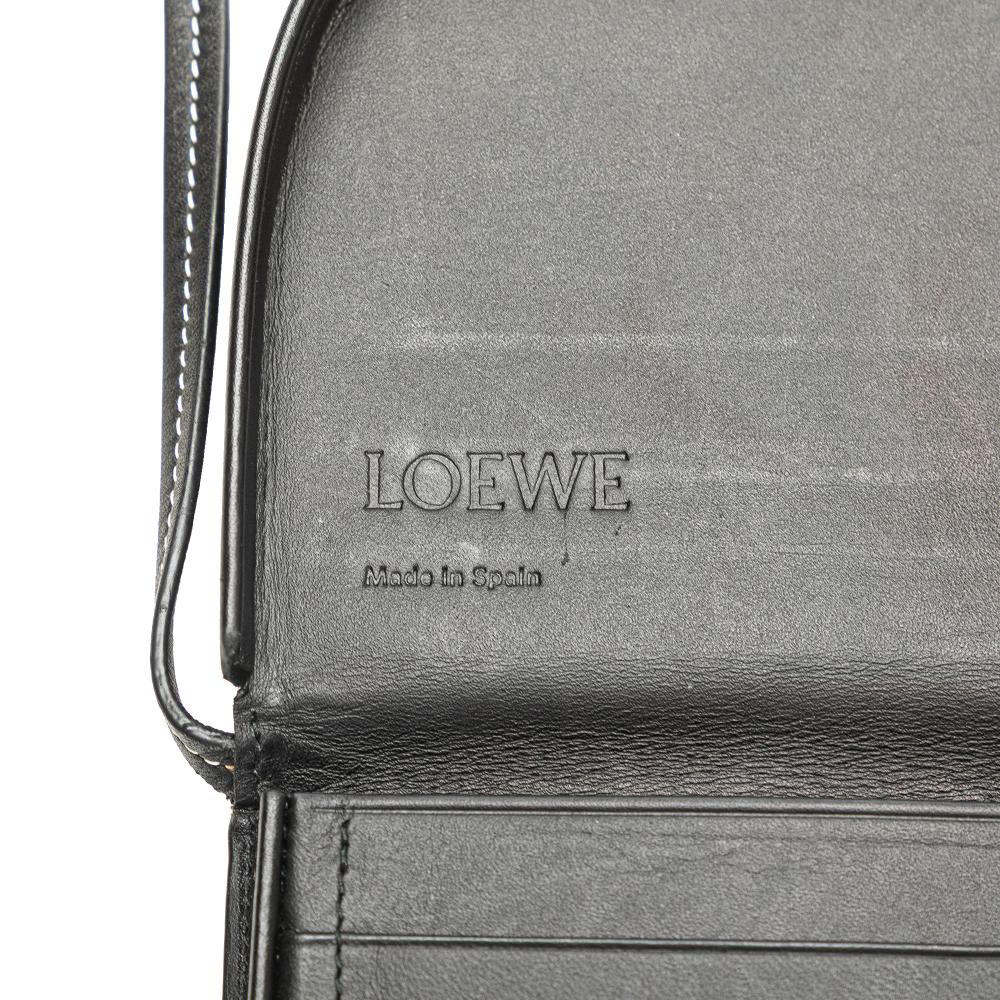 Loewe B LOEWE Black Calf Leather Small Heel Pouch Spain