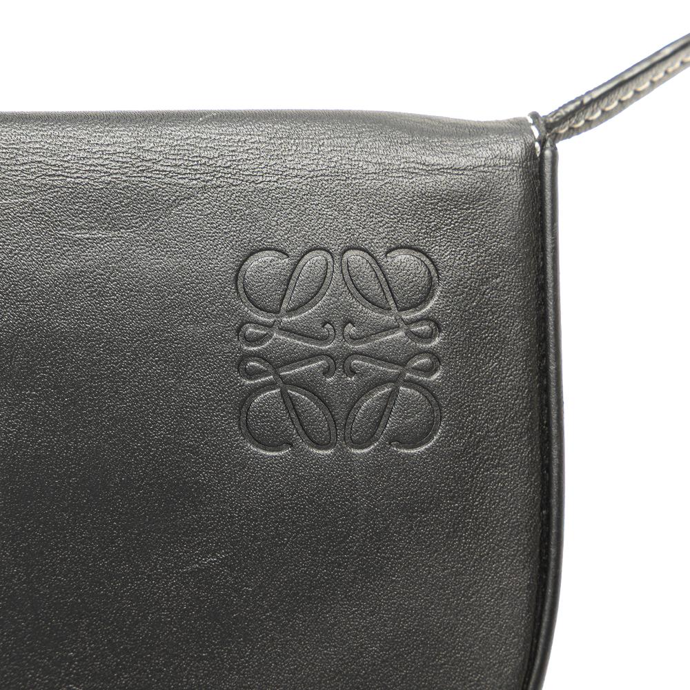 Loewe B LOEWE Black Calf Leather Small Heel Pouch Spain