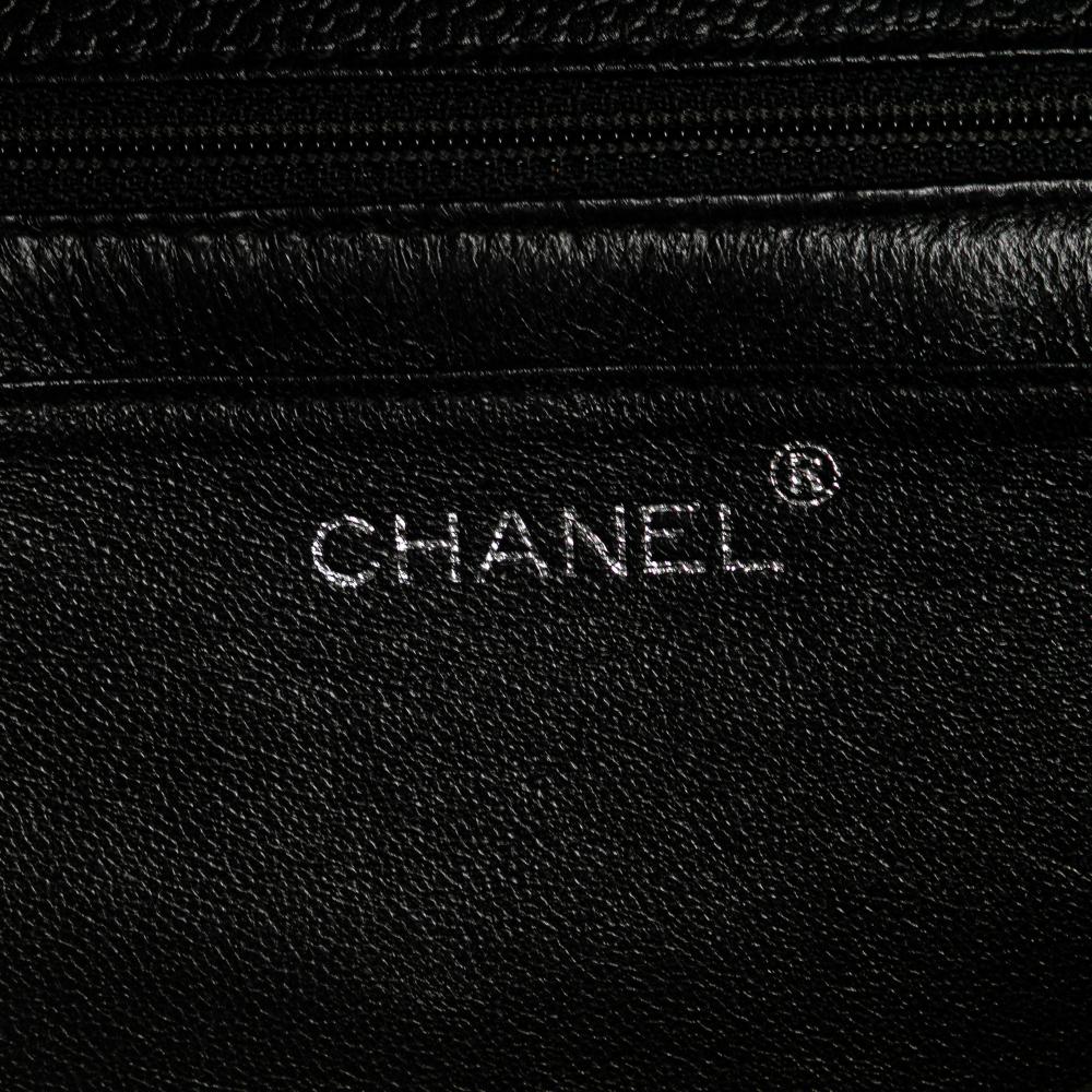 Chanel B Chanel Black Caviar Leather Leather CC Quilted Caviar Kelly Top Handle Bag Italy