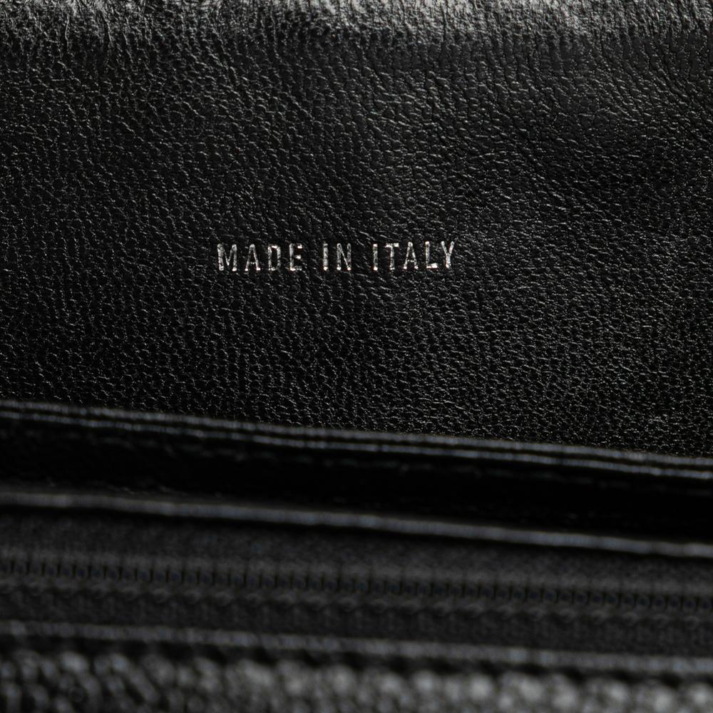 Chanel B Chanel Black Caviar Leather Leather CC Quilted Caviar Kelly Top Handle Bag Italy