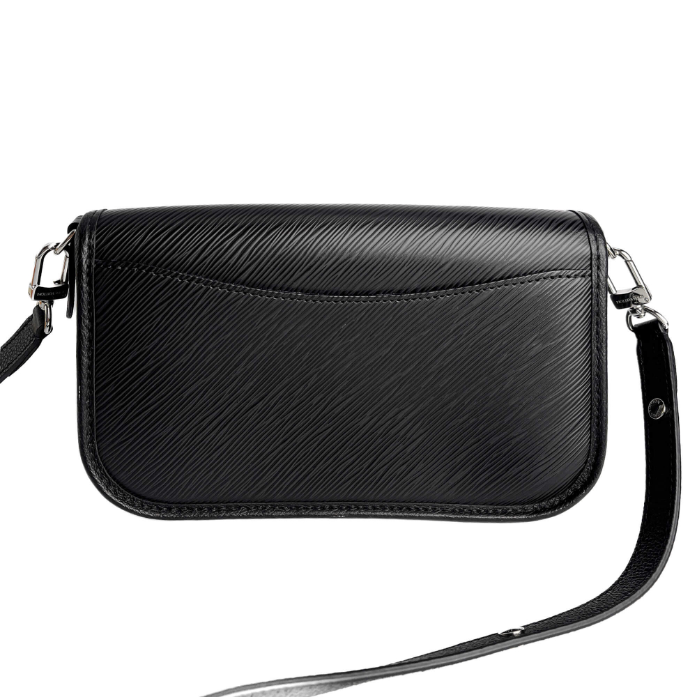 Louis Vuitton Buci Epi Leather Flap Crossbody Black