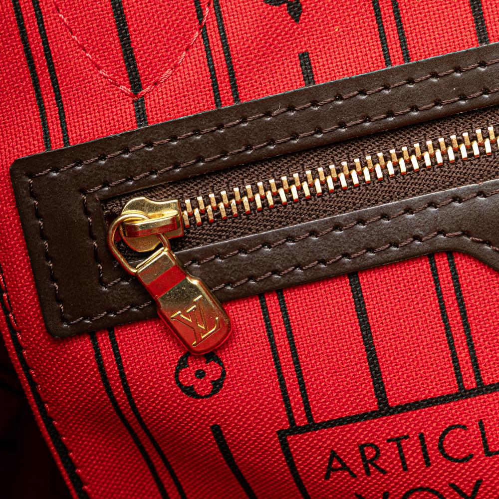 Louis Vuitton B Louis Vuitton Brown Damier Canvas Canvas Damier Ebene Neverfull PM France