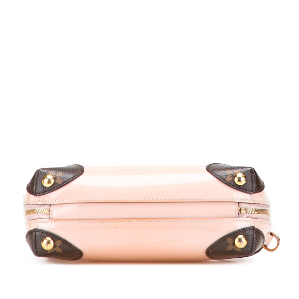 Louis Vuitton B Louis Vuitton Pink Light Pink with Brown Vernis Leather Leather Vernis Miroir Venice Italy