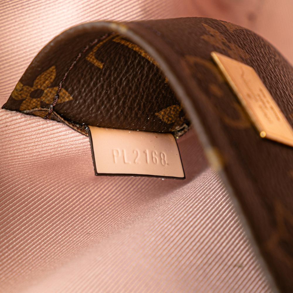 Louis Vuitton B Louis Vuitton Pink Light Pink with Brown Vernis Leather Leather Vernis Miroir Venice Italy