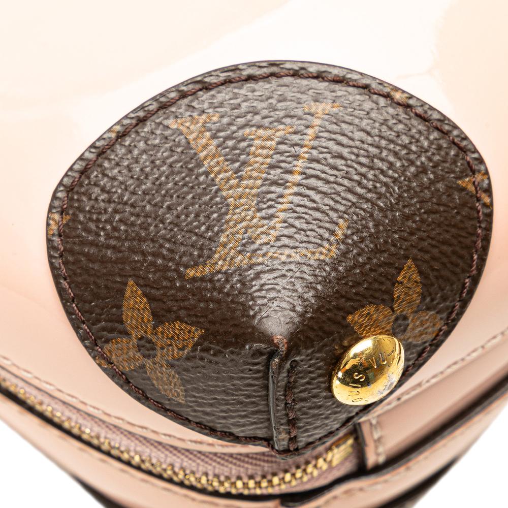 Louis Vuitton B Louis Vuitton Pink Light Pink with Brown Vernis Leather Leather Vernis Miroir Venice Italy