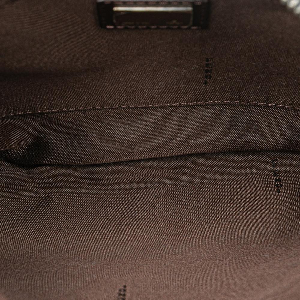 Fendi B Fendi Blue Dark Blue Denim Fabric Zucchino Crossbody Italy