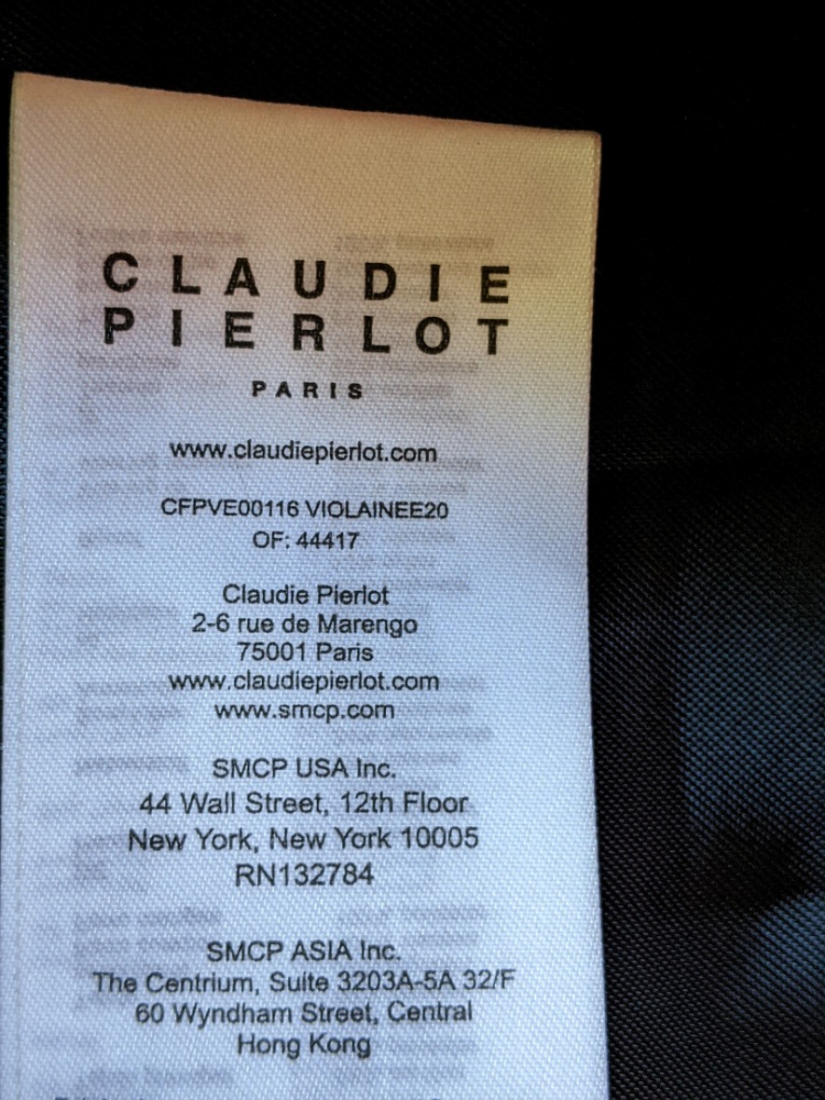 Claudie Pierlot Elégant blazer en tweed multicolore 38