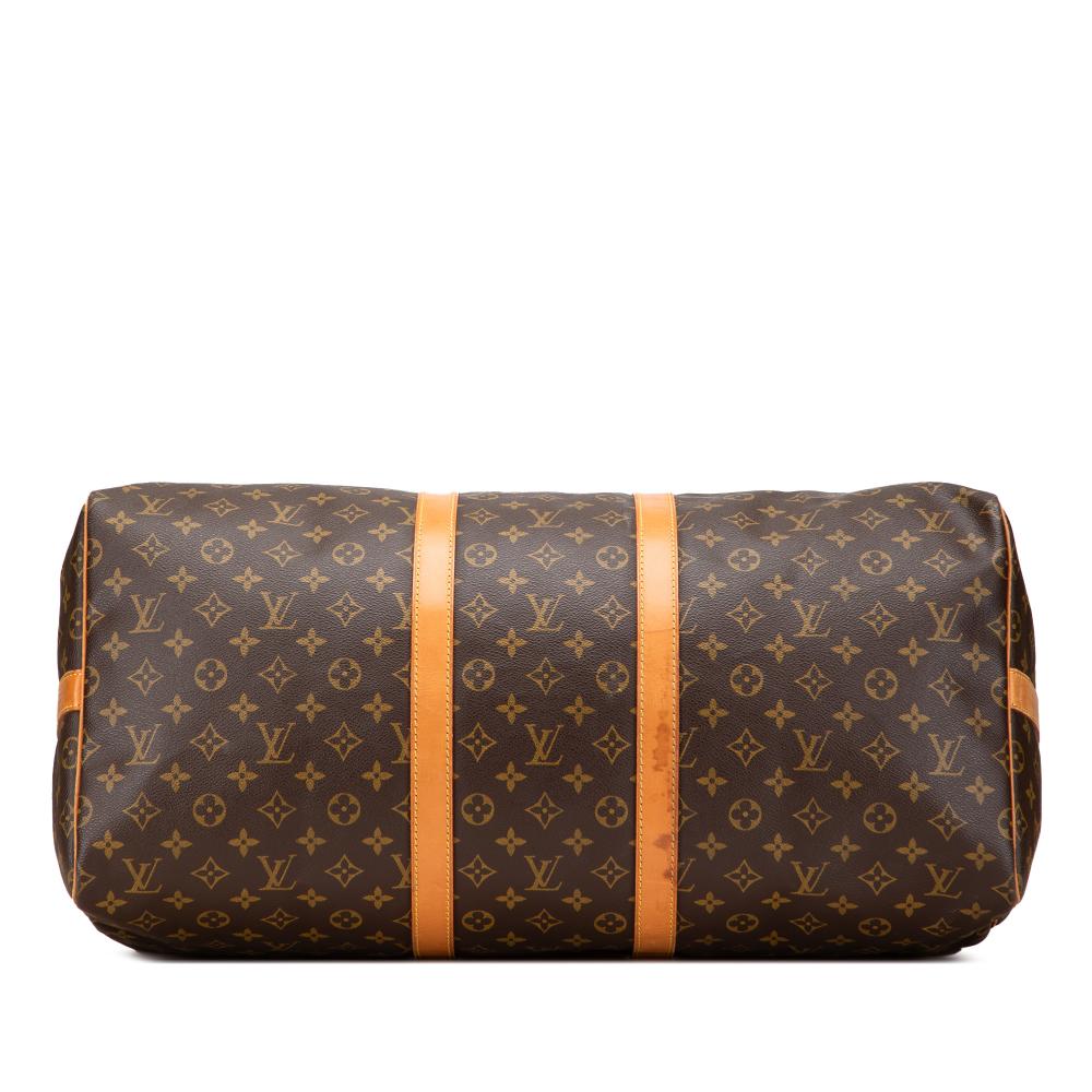 Louis Vuitton B Louis Vuitton Brown Monogram Canvas Canvas Monogram Keepall Bandouliere 55 France