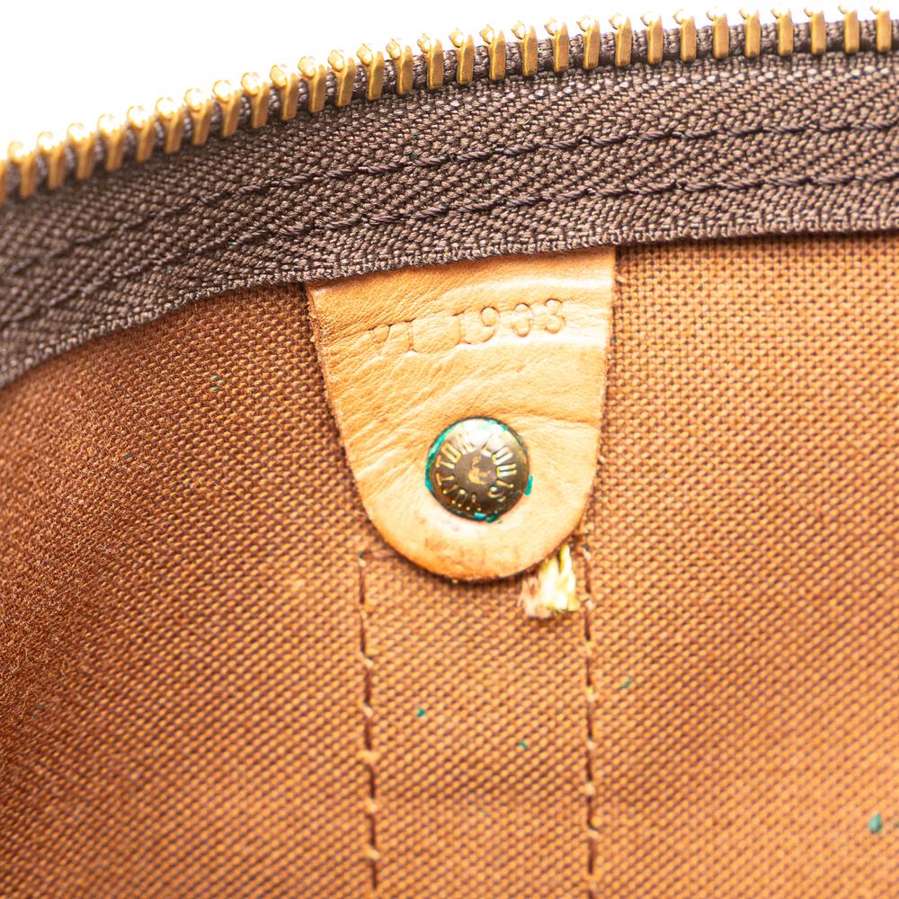 Louis Vuitton B Louis Vuitton Brown Monogram Canvas Canvas Monogram Keepall Bandouliere 55 France