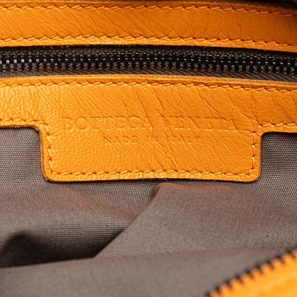 Bottega Veneta Yellow Nappa Intrecciato Front Pocket Messenger Bag Italy