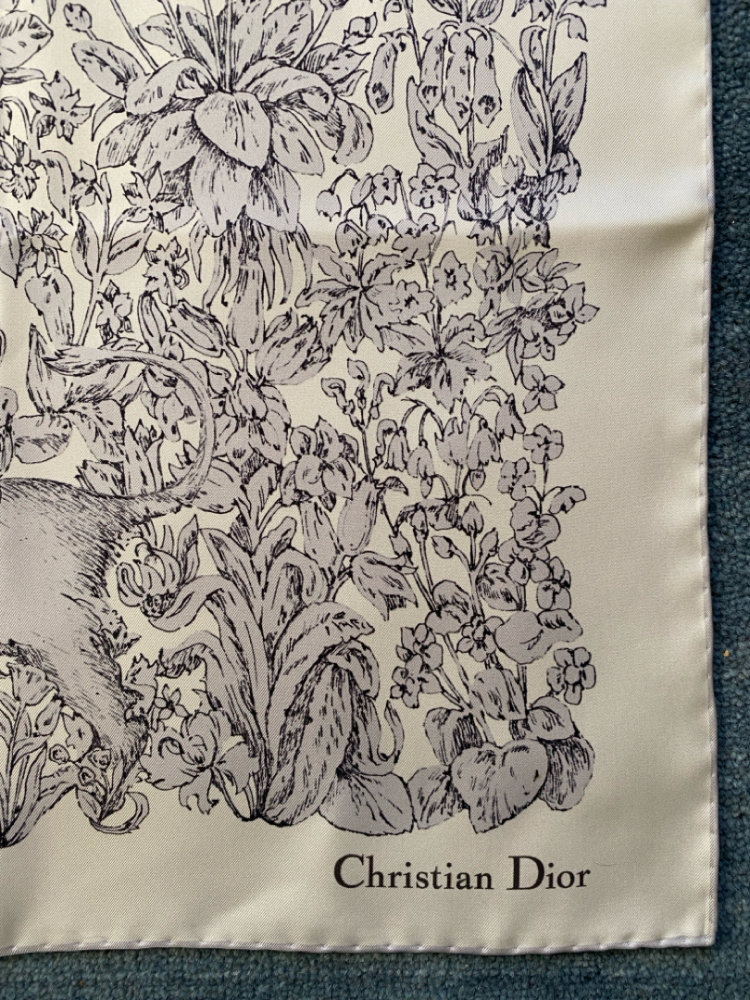Christian Dior DIOR - Square Silk Scarf