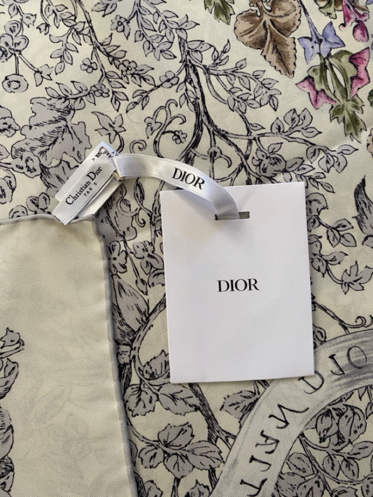 Christian Dior DIOR - Square Silk Scarf