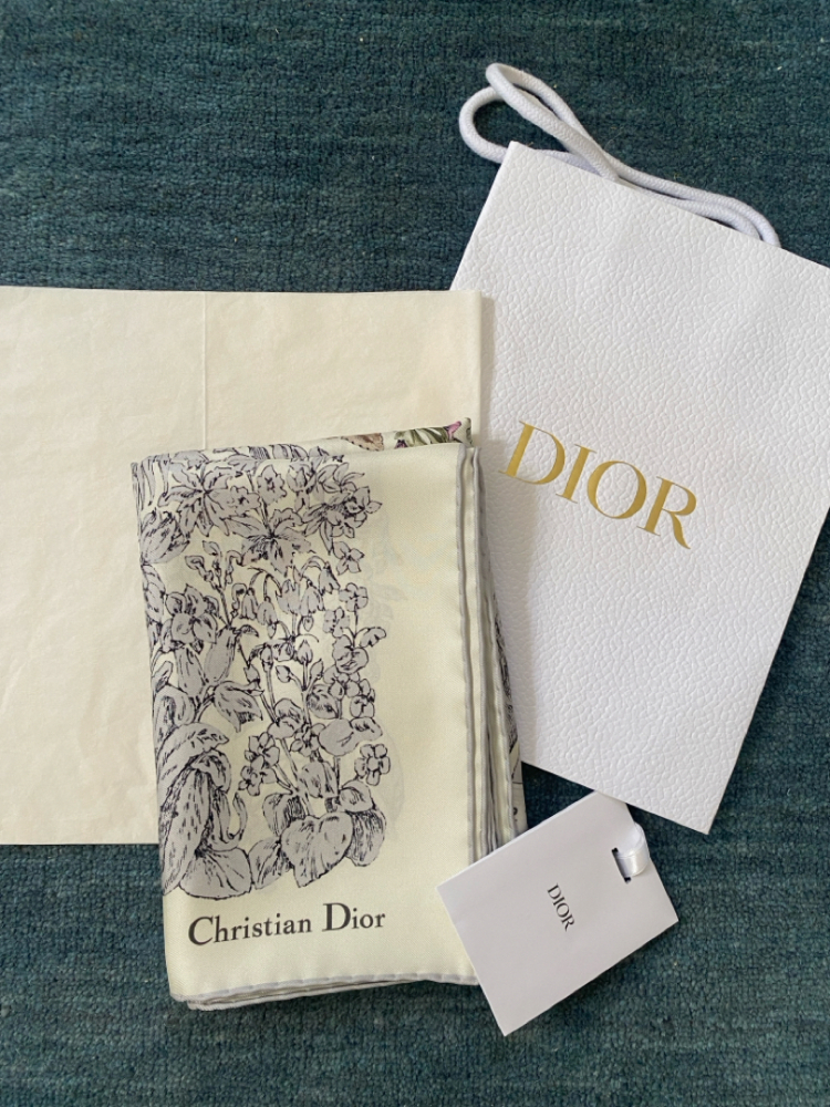 Christian Dior DIOR - Square Silk Scarf