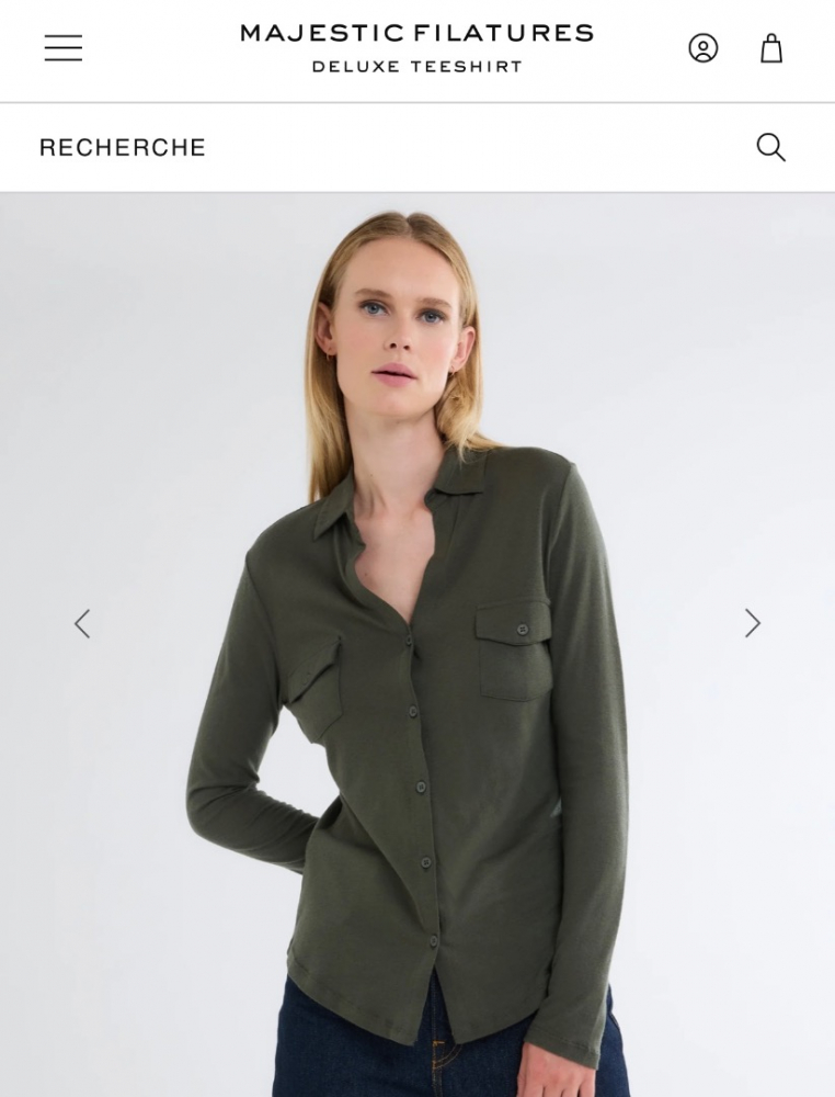 Majestic Filatures Hemd aus Schurwolle