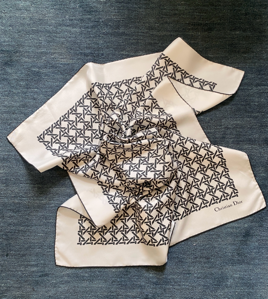 Christian Dior SILK FOULARD Cannage Dior