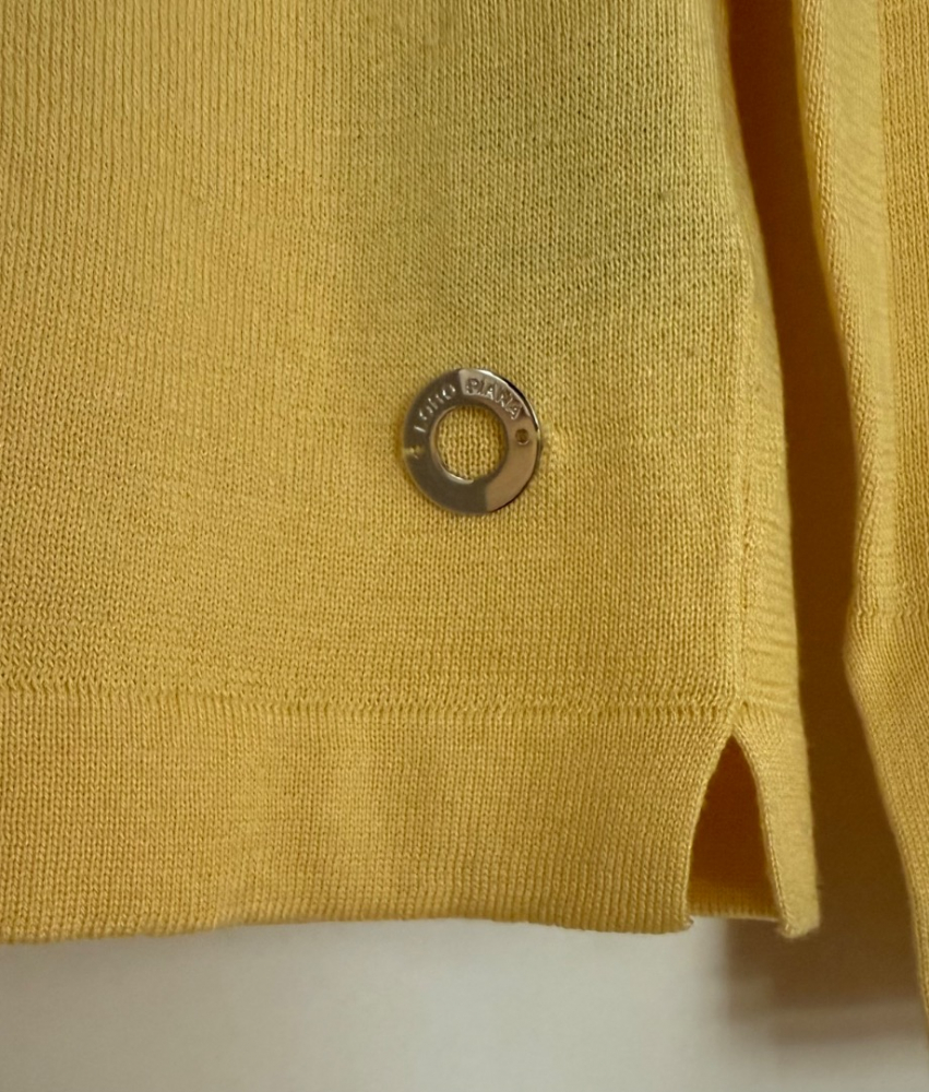 Loro Piana Top jaune en soie