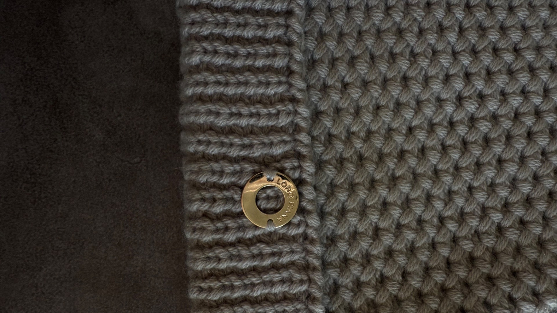 Loro Piana Chapeau en cachemire Etaupe