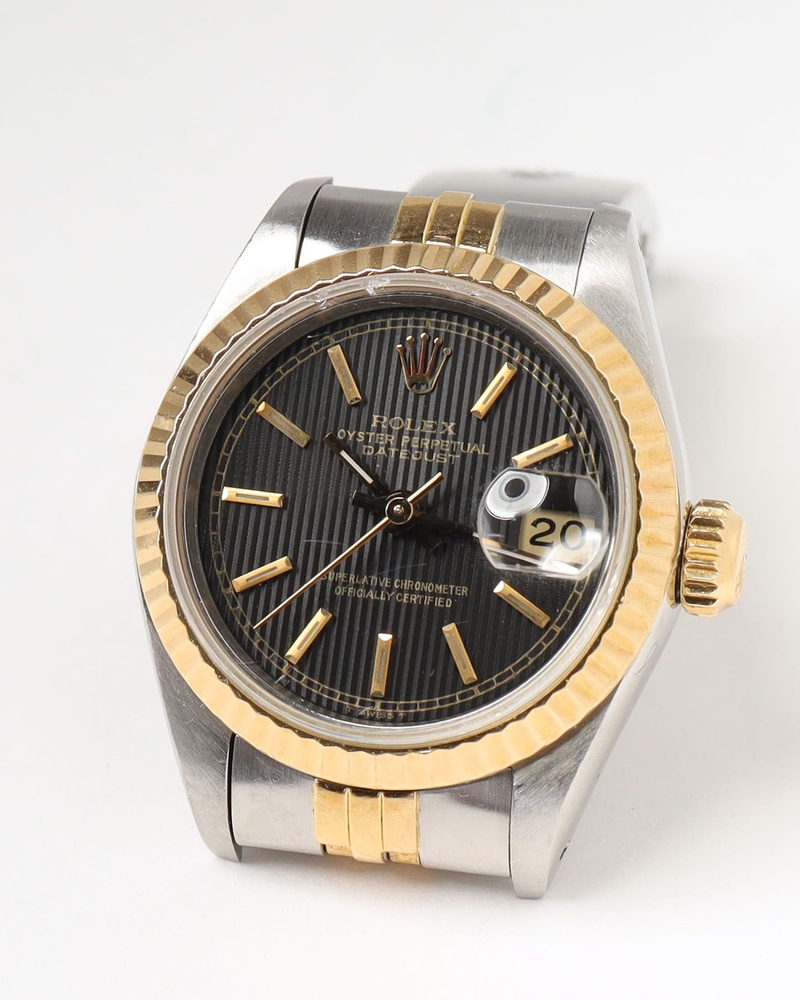 Rolex Lady-Datejust 26mm Ref 69173 Rare Tapestry Dial 1988 Watch