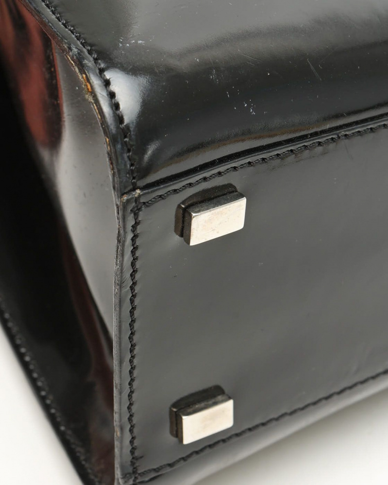 Celine Céline Vintage Round Patent Handbag