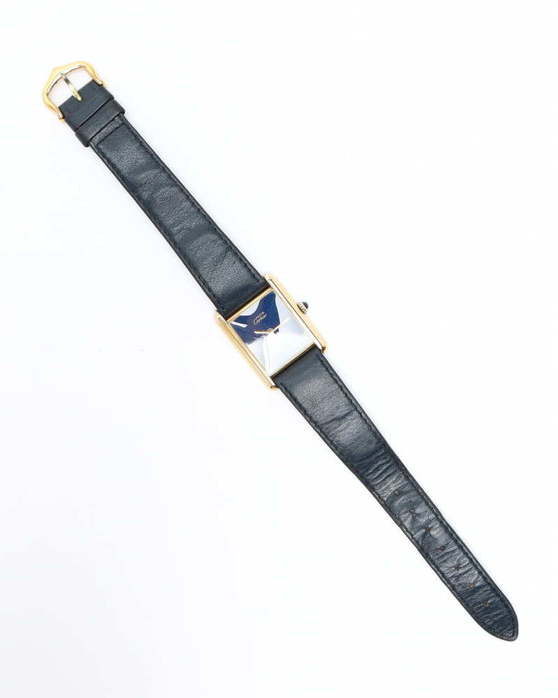 Cartier Tank Manual 23mm Rare Starry Night Dial Watch