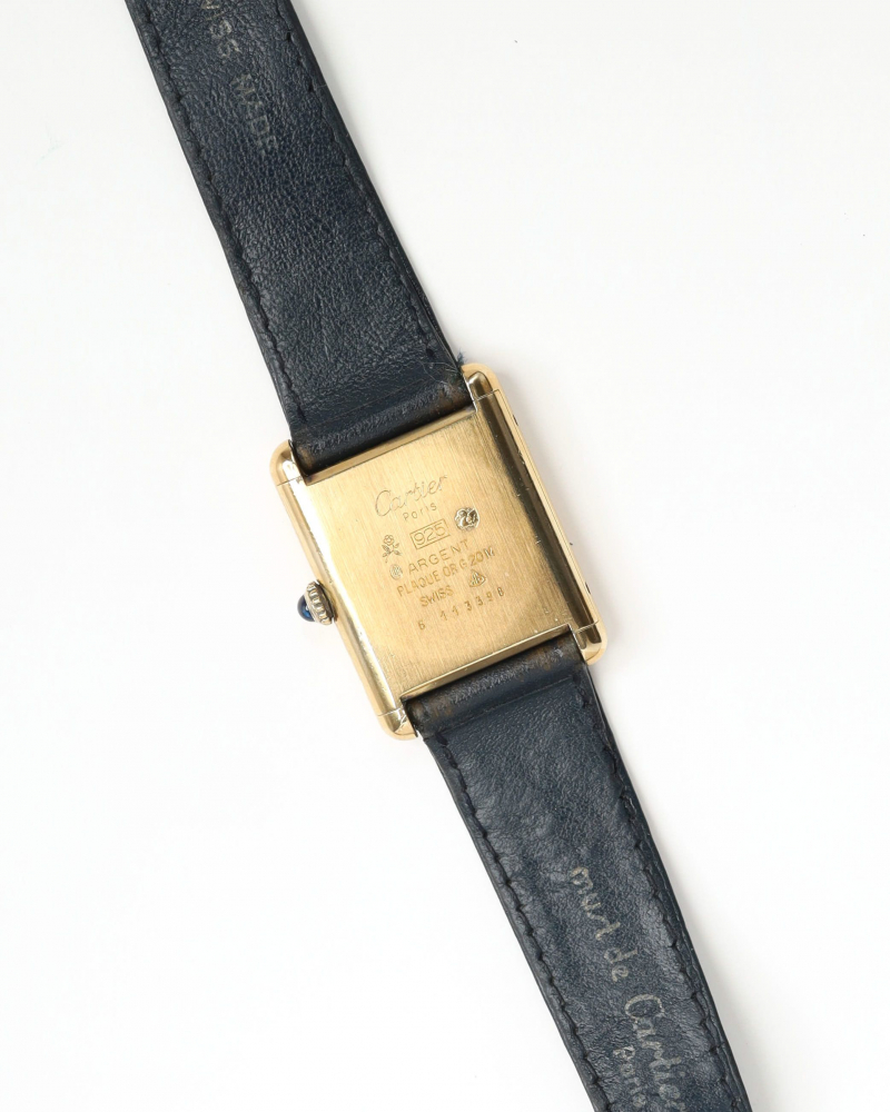 Cartier Tank Manual 23mm Rare Starry Night Dial Watch