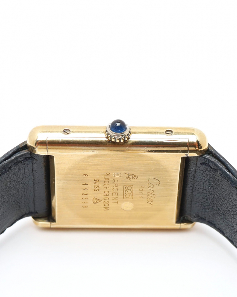 Cartier Tank Manual 23mm Rare Starry Night Dial Watch