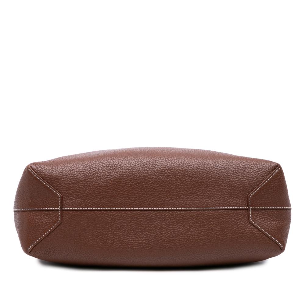 Hermès B Hermès Brown with Pink Dark Pink Calf Leather Clemence Double Sens 36 France