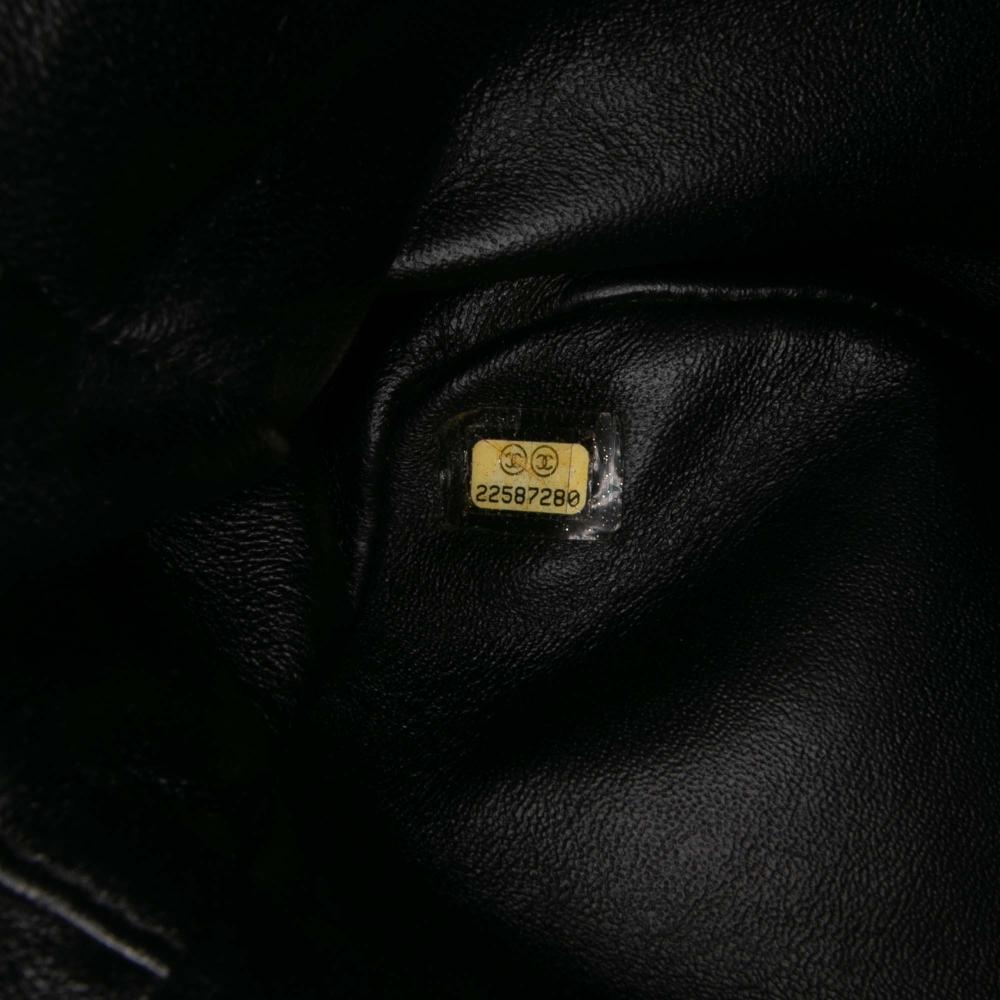 Chanel B Chanel Black Tweed Fabric and Resin Zipped Chain Shopping Bag France