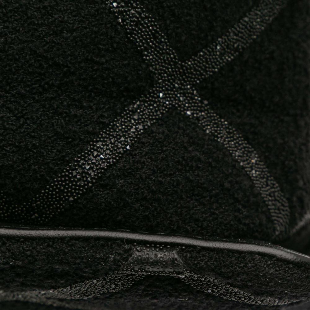 Chanel B Chanel Black Tweed Fabric and Resin Zipped Chain Shopping Bag France