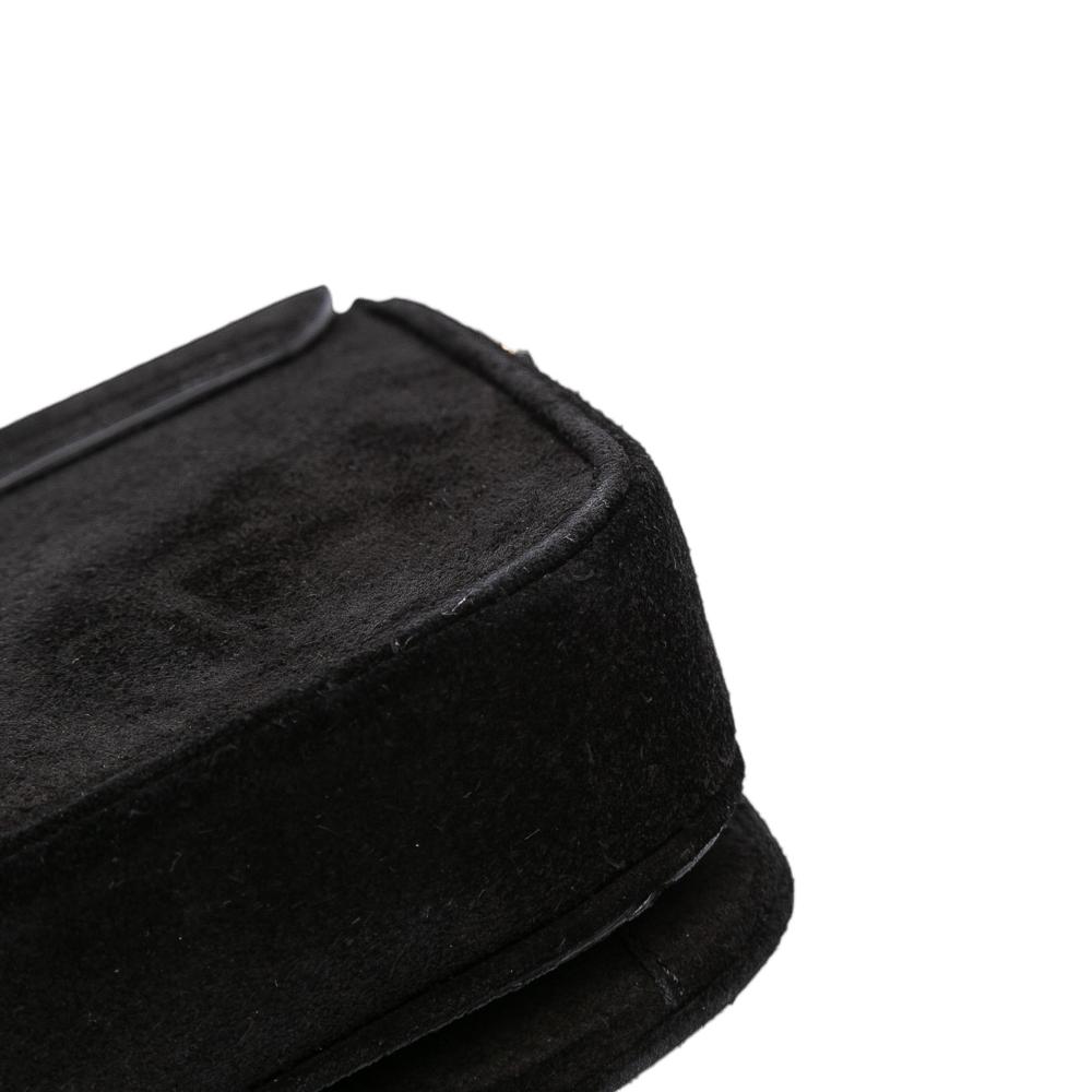 Celine B Celine Black Suede Leather Small Pampille C Bag Italy