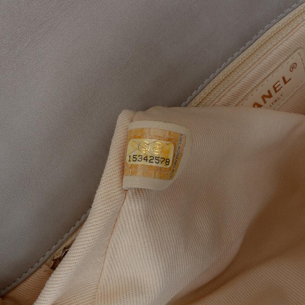 Chanel B Chanel Brown Taupe Calf Leather Quilted skin Chic Quilt Flap Italy