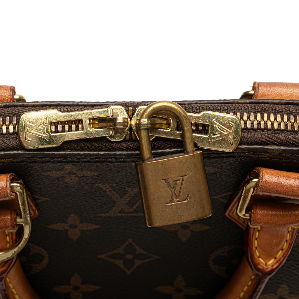 Louis Vuitton B Louis Vuitton Brown Monogram Canvas Fabric Monogram Alma BB France