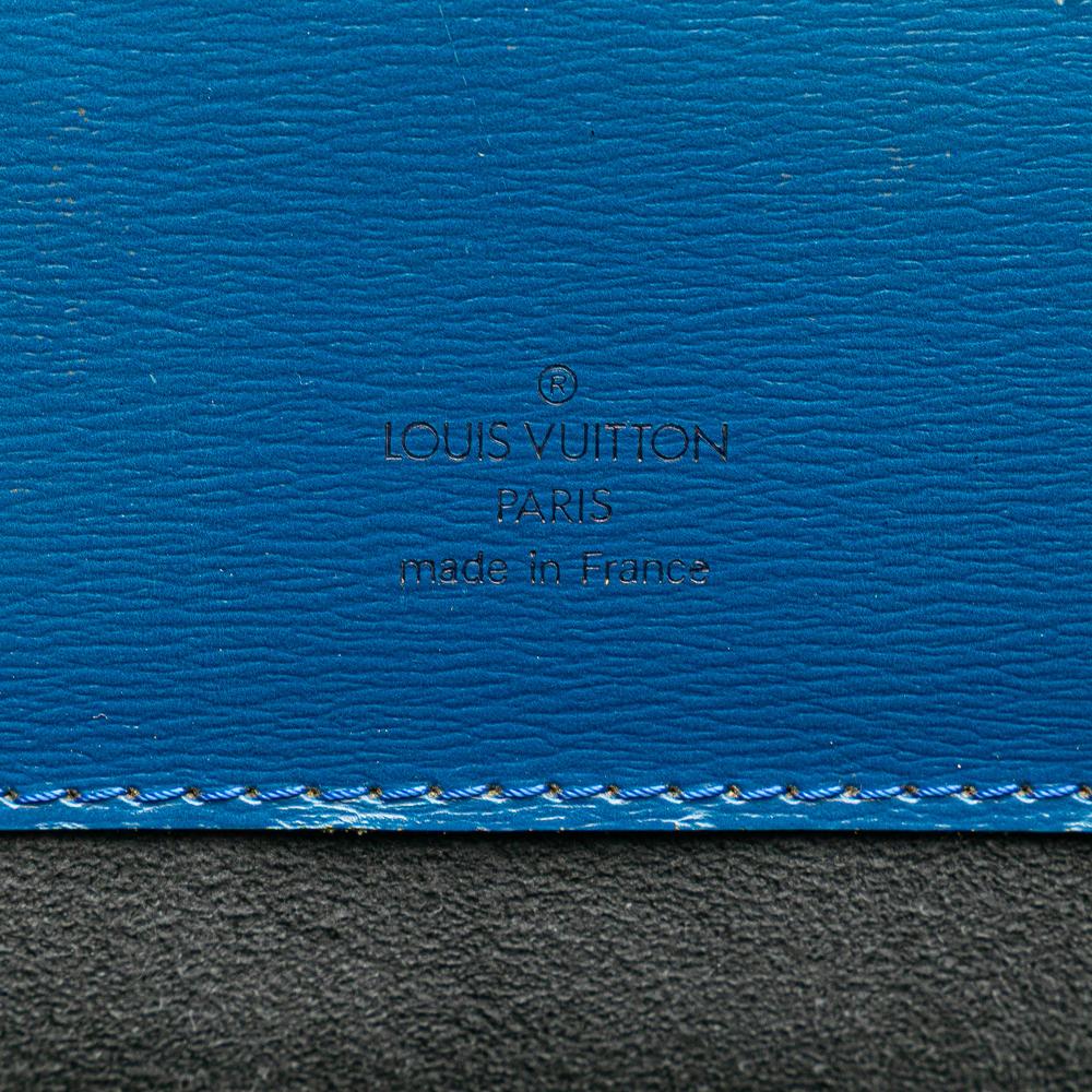 Louis Vuitton B Louis Vuitton Blue Epi Leather Leather Epi Cluny France