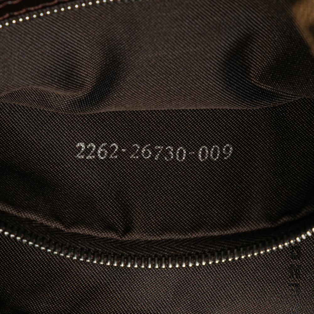 Fendi B Fendi Brown Canvas Fabric Zucca Shoulder Bag Italy