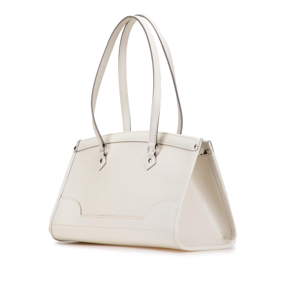 Louis Vuitton B Louis Vuitton White Ivory Epi Leather Leather Epi Madeleine PM France