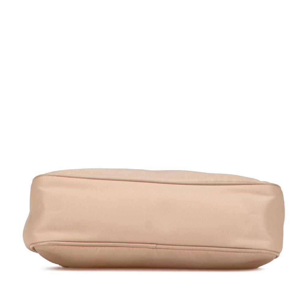 Prada AB Prada Brown Beige Nylon Fabric Re Re Edition 2005 Satchel Italy