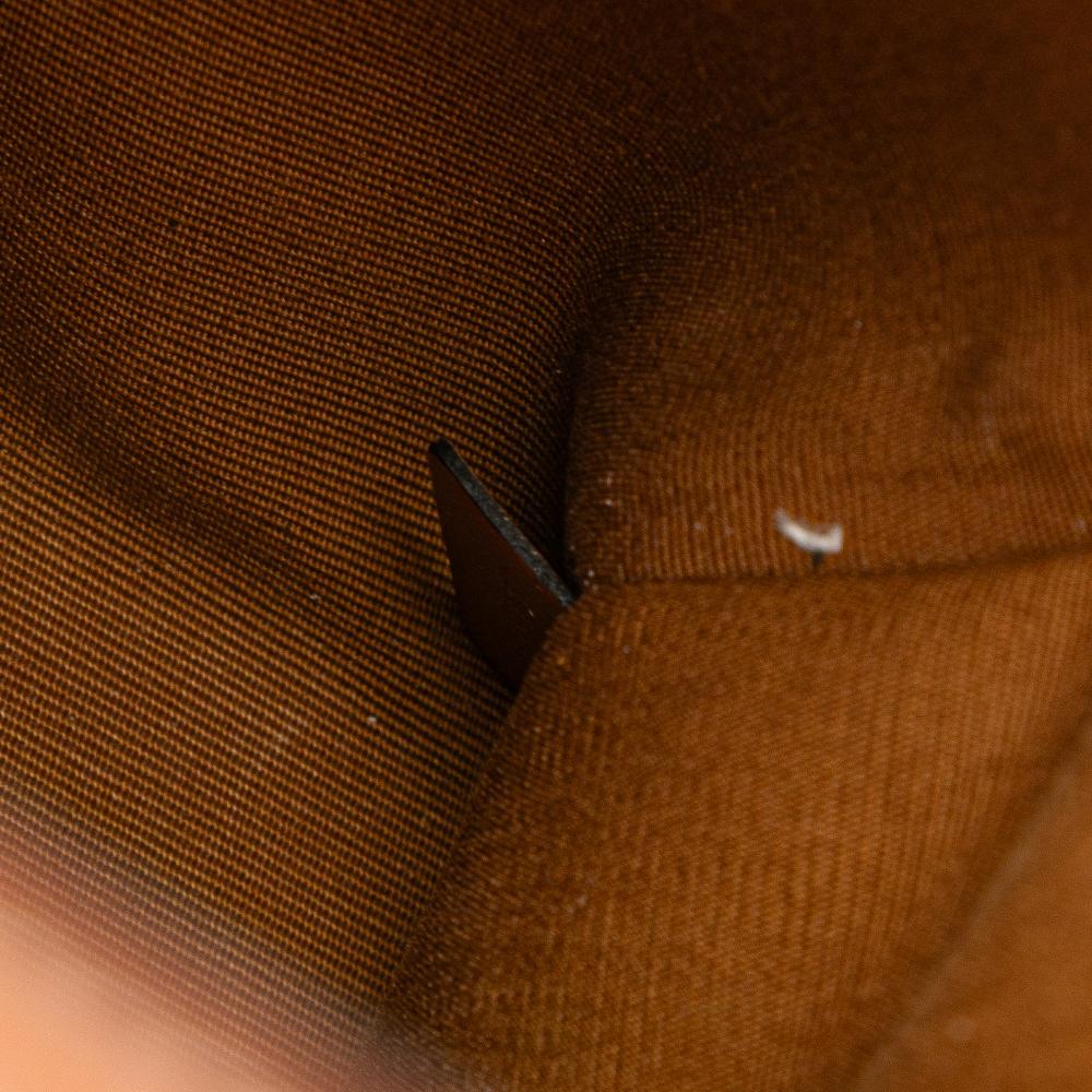 Celine AB Celine White Coated Canvas Fabric Mini Triomphe Vertical Cabas Satchel Italy