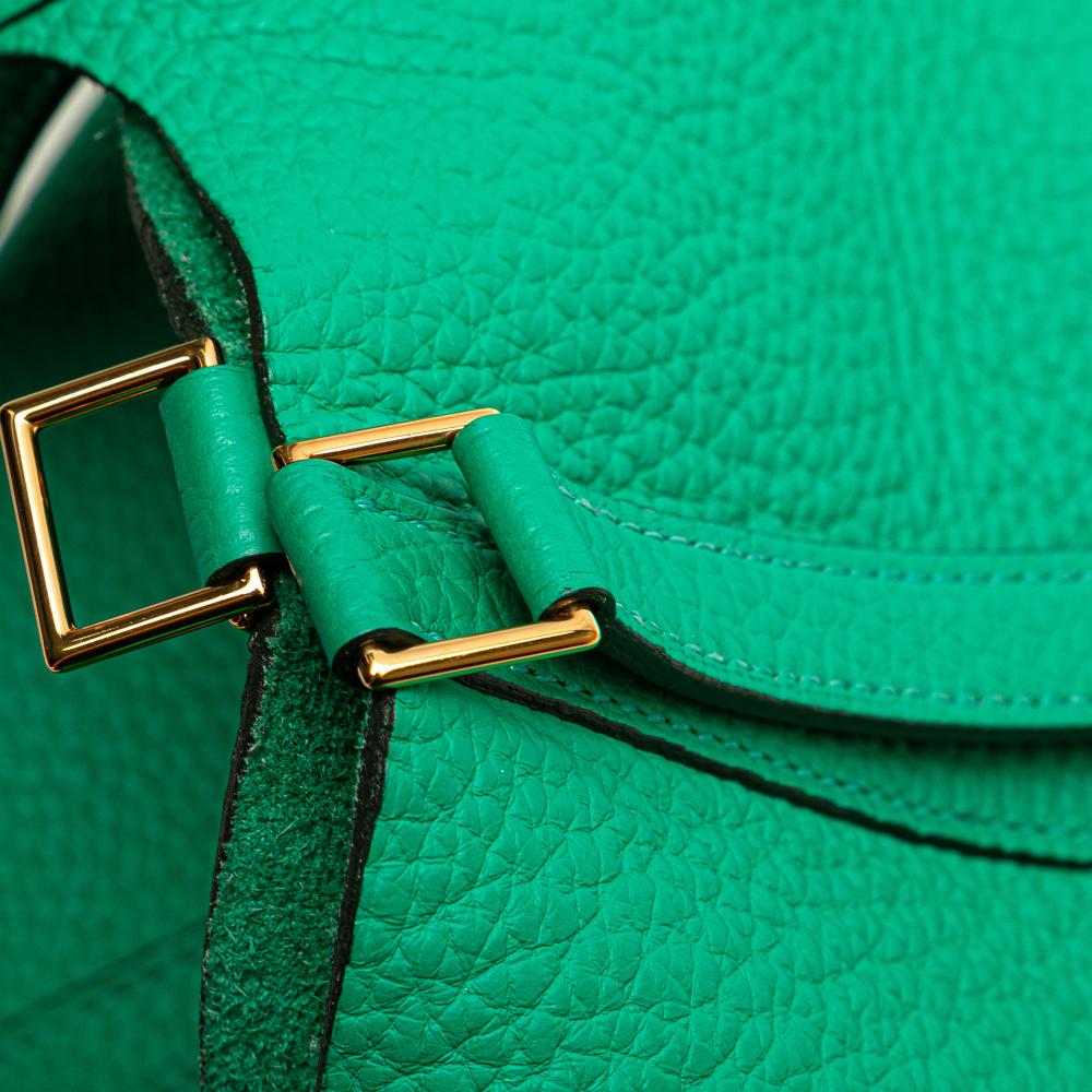 Hermès AB Hermès Green Calf Leather Clemence Picotin Lock 18 France
