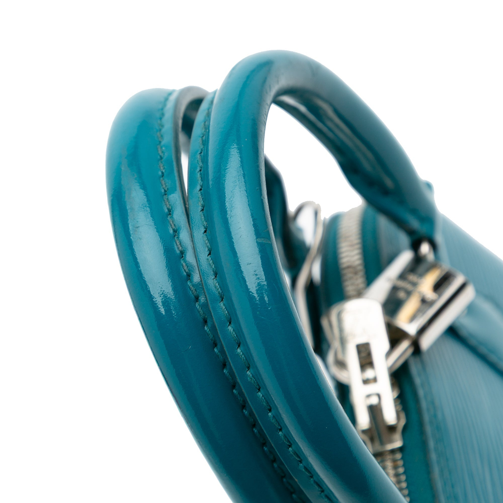 Louis Vuitton Alma BB Epi Leather Top-handle Handbag Blue