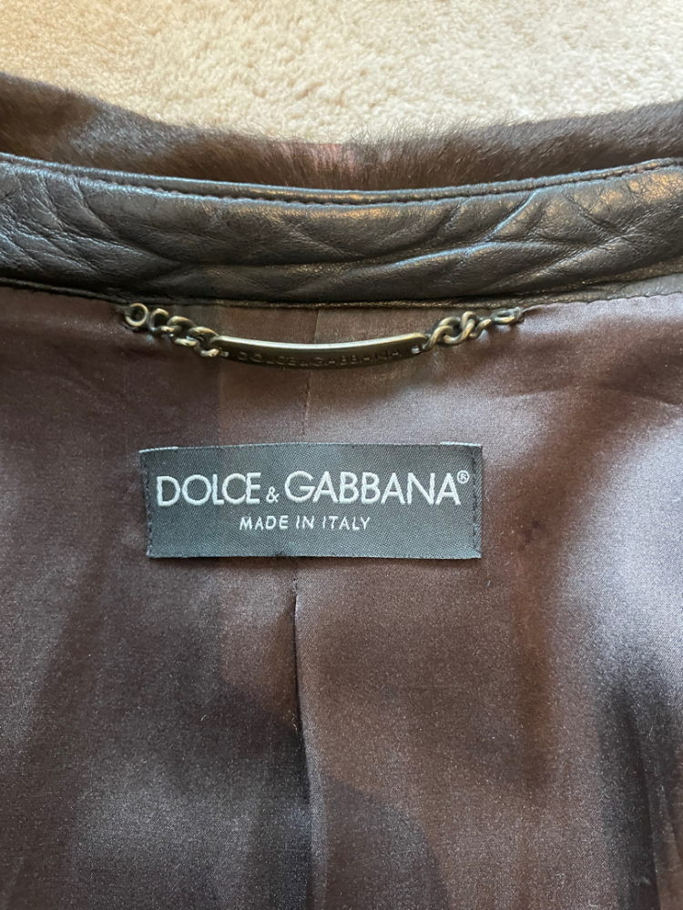 Dolce&Gabbana Lederjacke