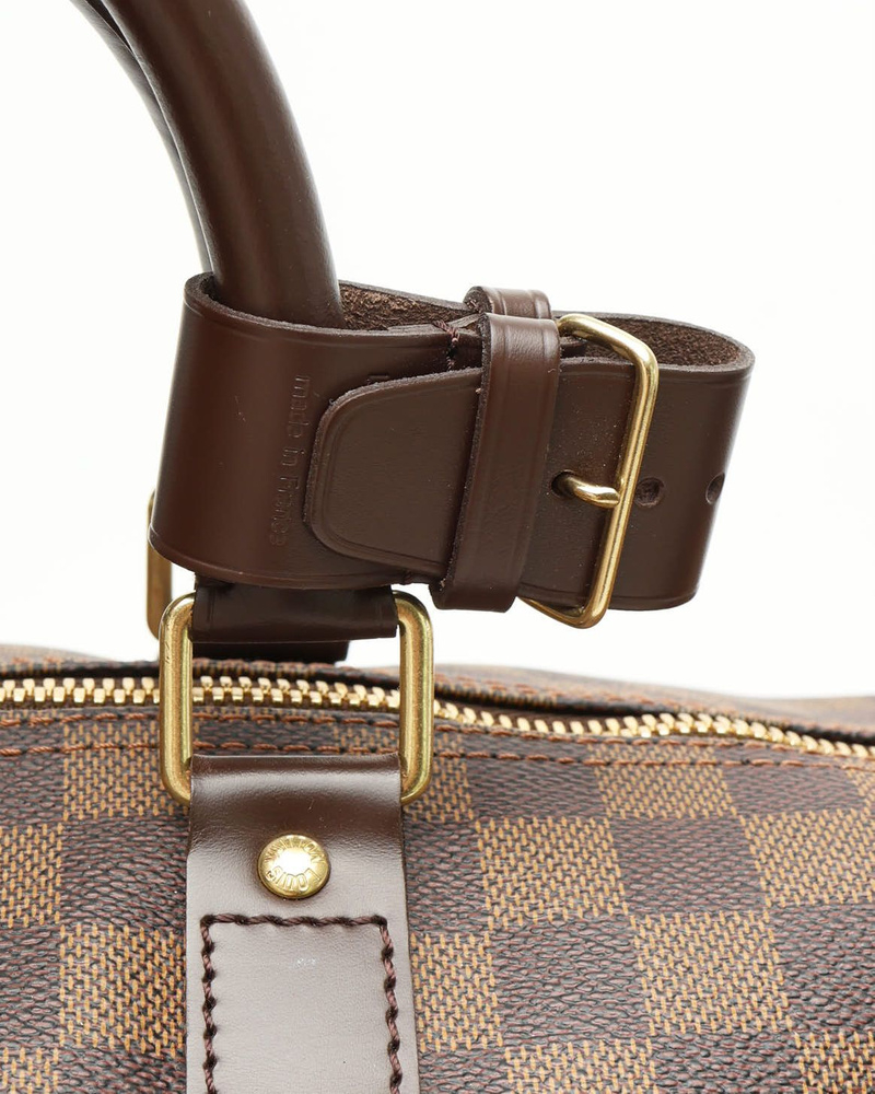 Louis Vuitton Damier Ebene Keepall Bandoulière 55 Weekend Bag