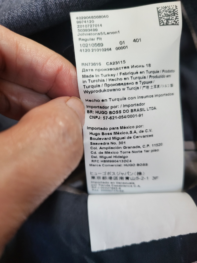 Hugo Boss Blazer mit Wollkaro