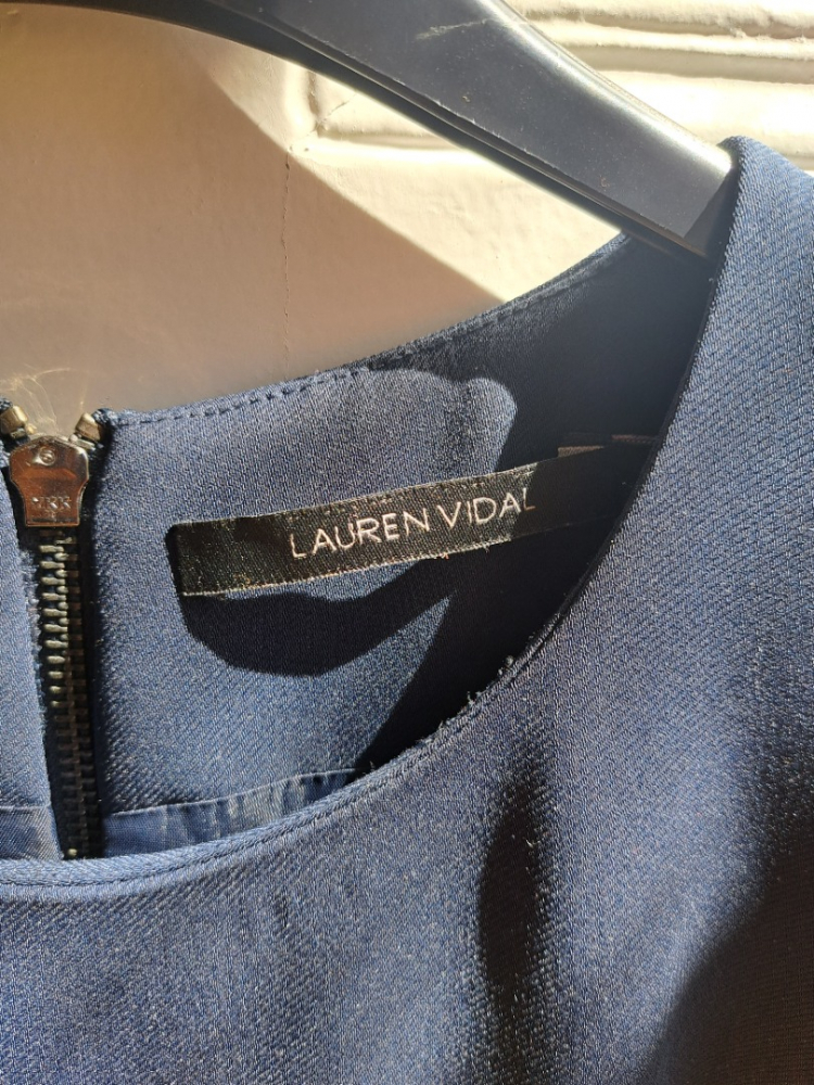 LAUREN VIDAL Robe bleu marine