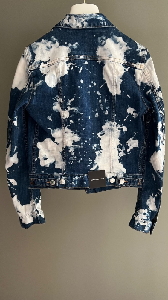Dsquared2 Denim Jacket In Bleached Blue