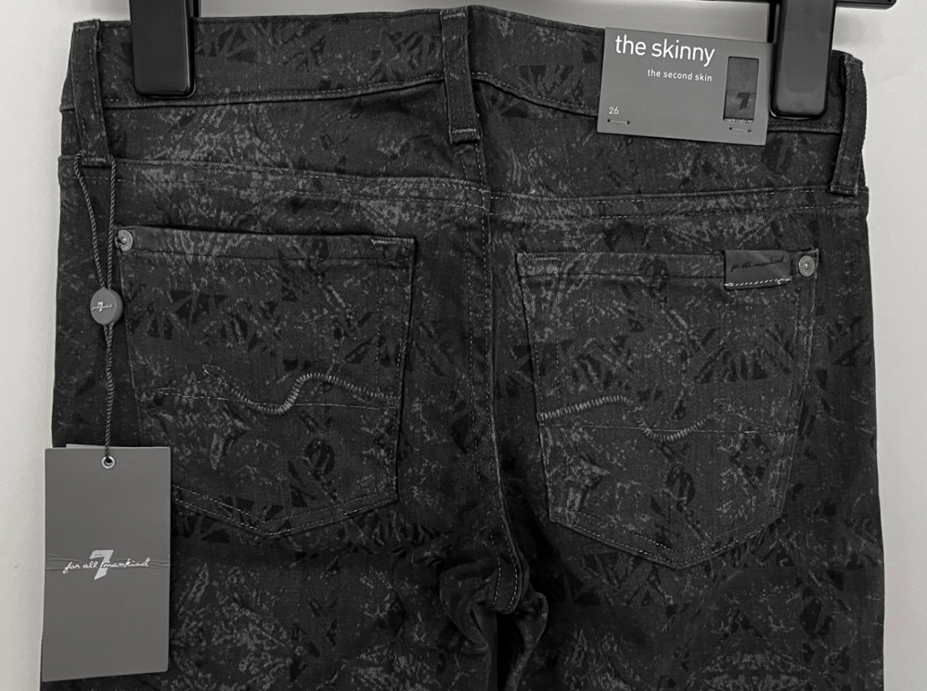 7 For All Mankind Jean skinny gris