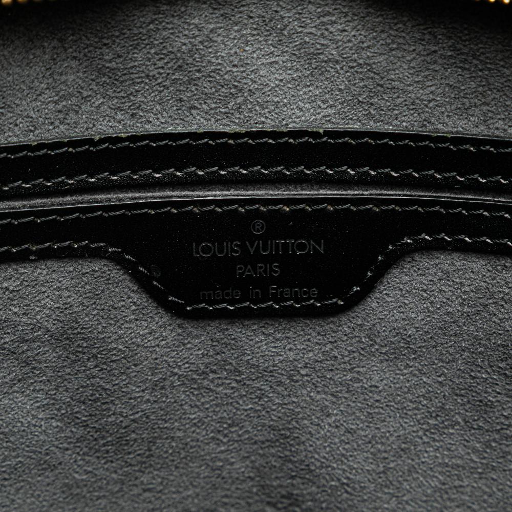 Louis Vuitton B Louis Vuitton Black Epi Leather Leather Epi Saint Jacques PM Short Strap France