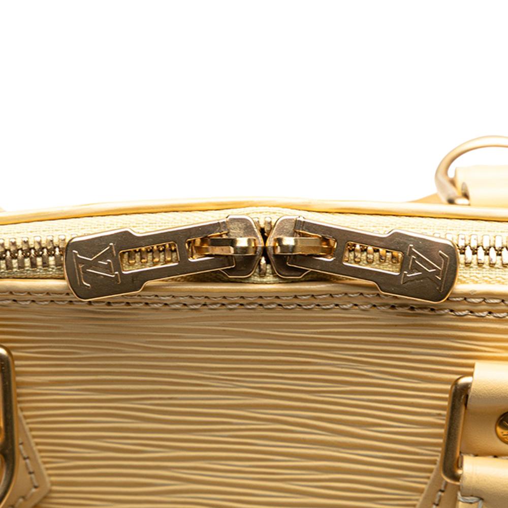 Louis Vuitton B Louis Vuitton Brown Beige Epi Leather Leather Epi Alma PM France